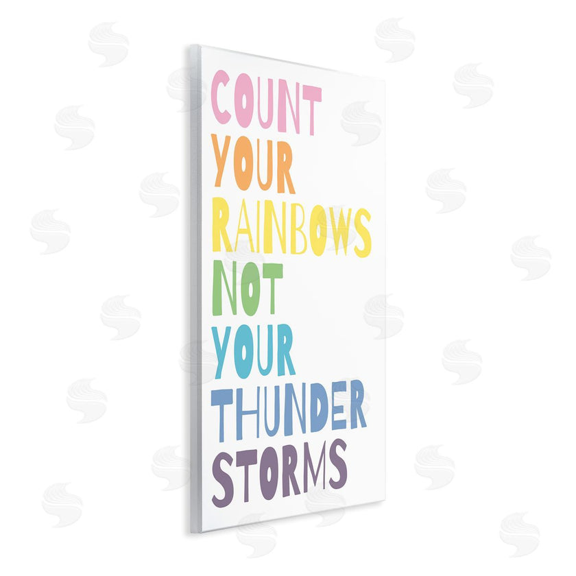 Wild Apple Portfolio | Count Rainbows Not Thunder Storms Phrase Rainbow Text