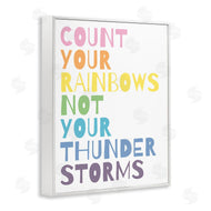 Wild Apple Portfolio | Count Rainbows Not Thunder Storms Phrase Rainbow Text