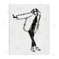 Mercedes Lopez Charro | Luxurious Fashionista Sassy Glam Pose Fur Coat