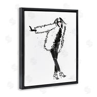 Mercedes Lopez Charro | Luxurious Fashionista Sassy Glam Pose Fur Coat