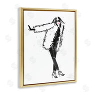 Mercedes Lopez Charro | Luxurious Fashionista Sassy Glam Pose Fur Coat