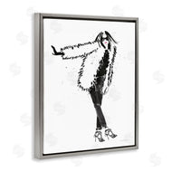 Mercedes Lopez Charro | Luxurious Fashionista Sassy Glam Pose Fur Coat