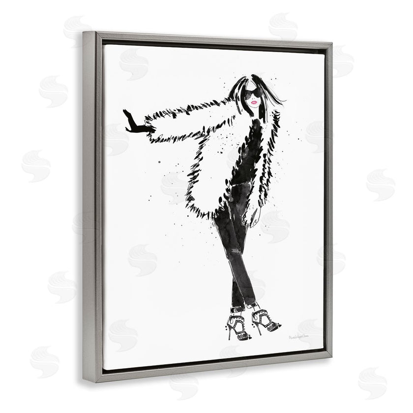 Mercedes Lopez Charro | Luxurious Fashionista Sassy Glam Pose Fur Coat