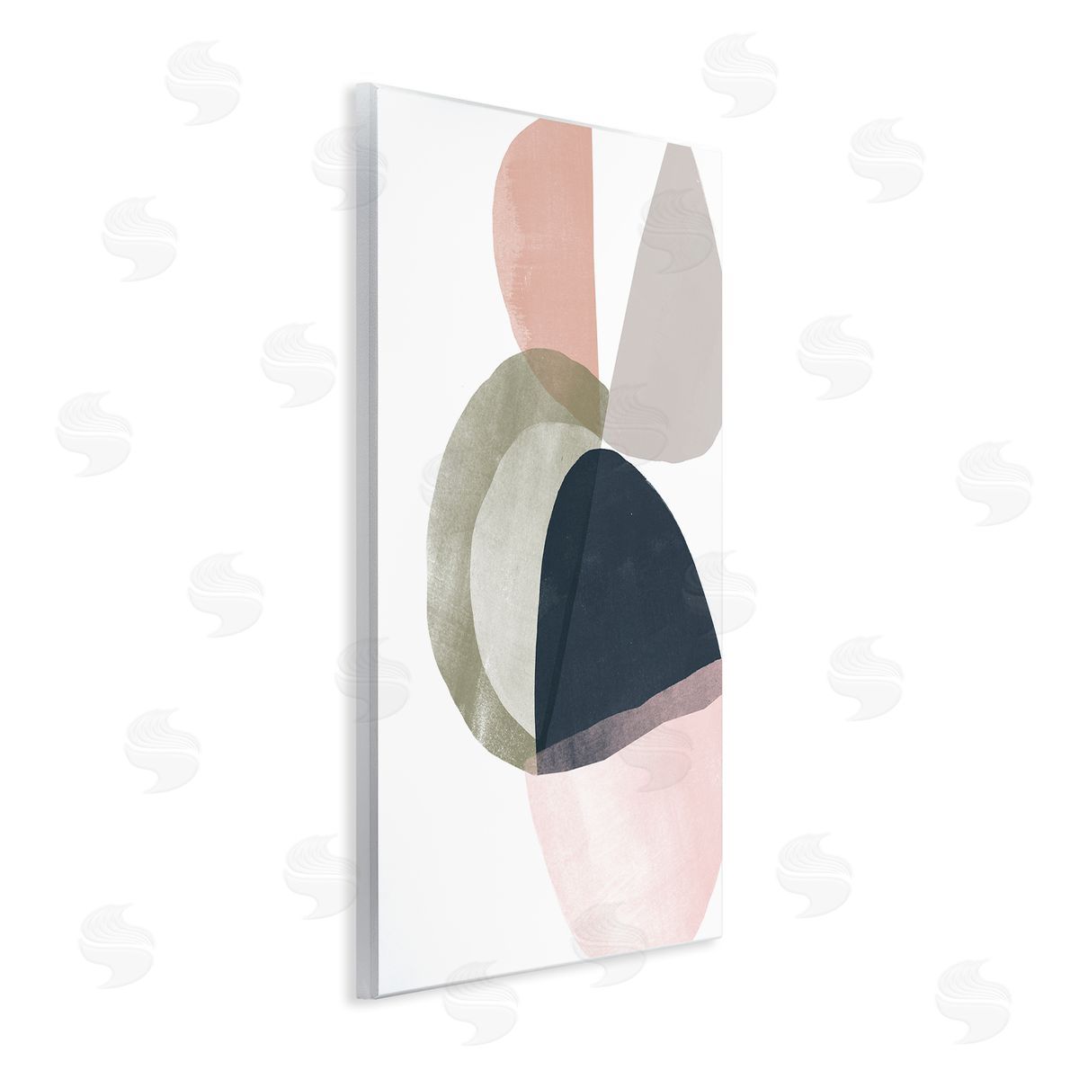 June Erica Vess Encapsulated Abstraction Organic Blue Green Pink  Wall Plaque Art