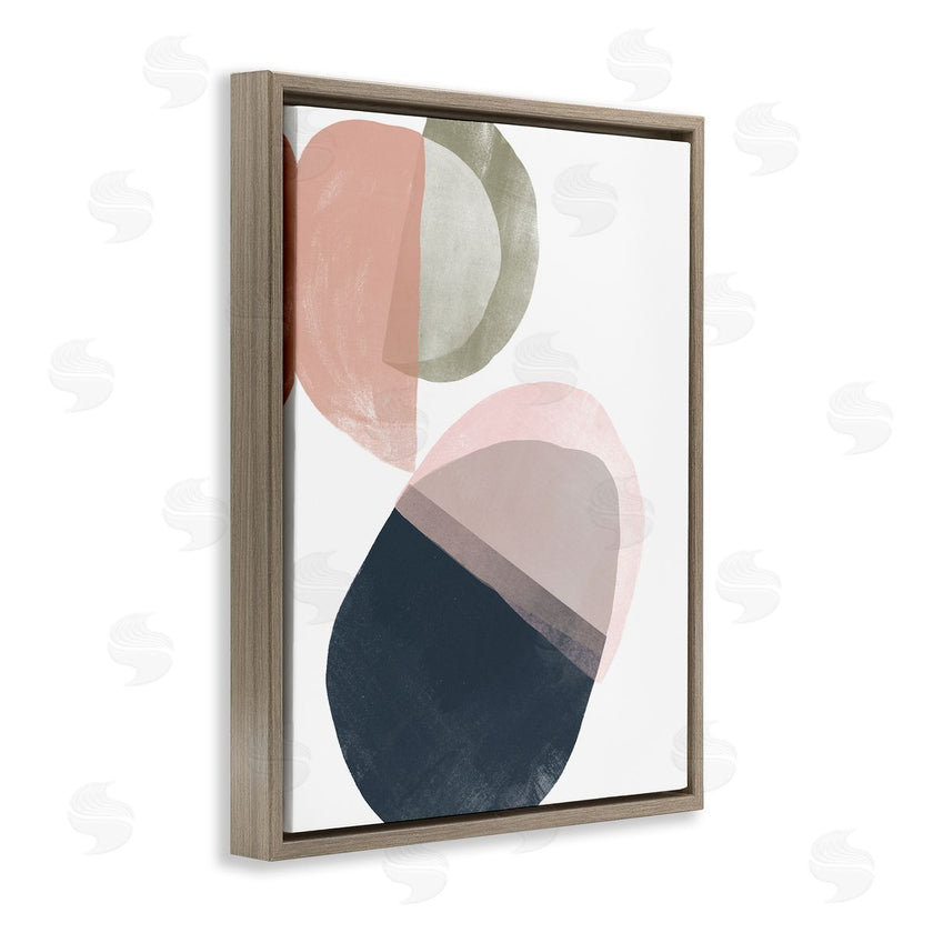 June Erica Vess | Asymmetrical Capsule Abstraction Blue Green Pink
