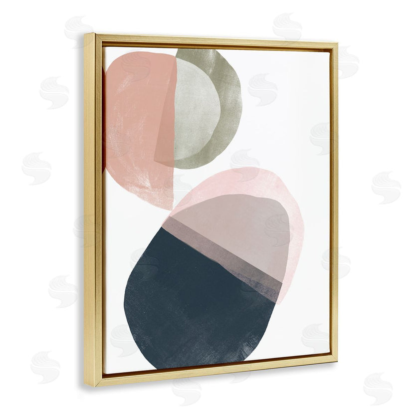 June Erica Vess | Asymmetrical Capsule Abstraction Blue Green Pink