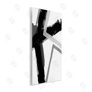 June Erica Vess | Bold Angle Abstract Design Black Grey Lines