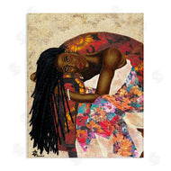 Alonzo Saunders | Female with Tropical Print Dress Glam Fashion