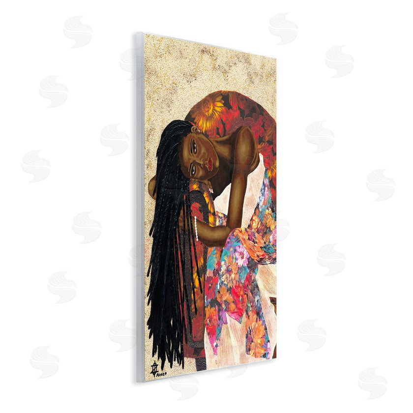 Alonzo Saunders | Female with Tropical Print Dress Glam Fashion