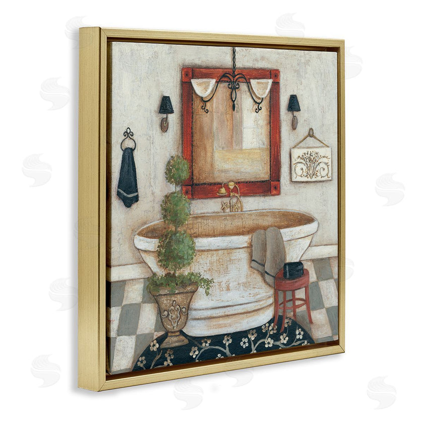 R. Rig | Chic Bathroom Interior Traditional Home Charm