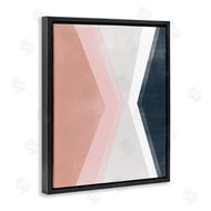 June Erica Vess | Asymmetrical Angles Mirrored Pink Blue Shape Abstraction