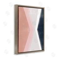 June Erica Vess | Asymmetrical Angles Mirrored Pink Blue Shape Abstraction