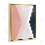June Erica Vess | Asymmetrical Angles Mirrored Pink Blue Shape Abstraction
