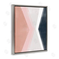 June Erica Vess | Asymmetrical Angles Mirrored Pink Blue Shape Abstraction