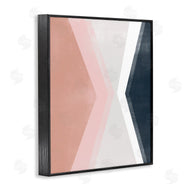 June Erica Vess | Asymmetrical Angles Mirrored Pink Blue Shape Abstraction