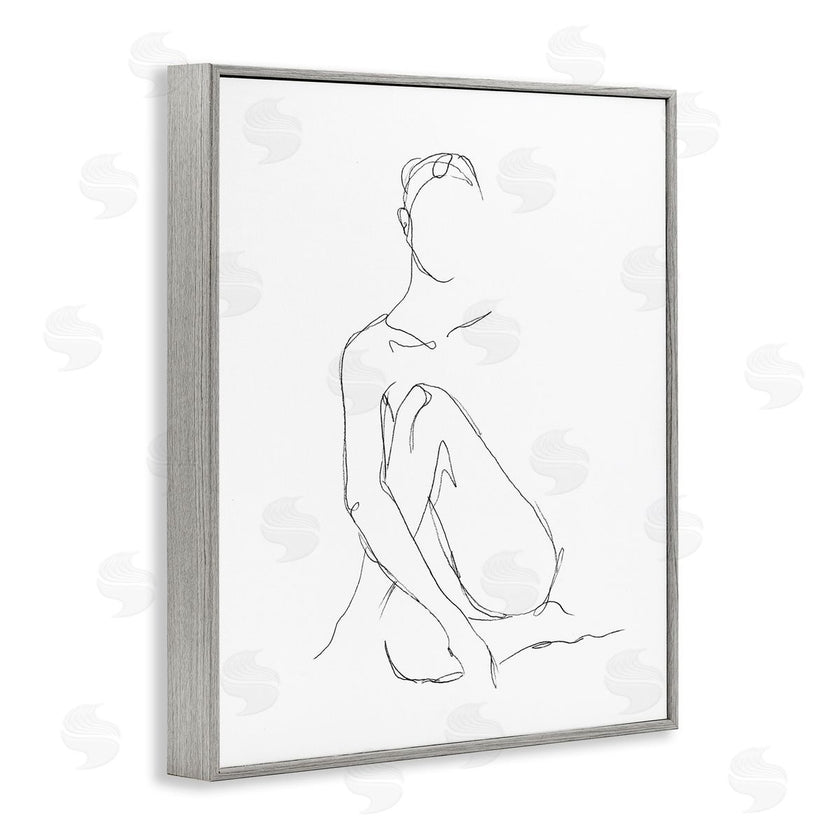 Ethan Harper | Minimal Female Figure Drawing Contour Linework