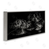 Julie T. Chapman | Otter Pair Minimal Photograph Black and White