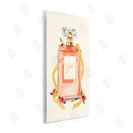 Annie Warren | Love Text over Pink Floral Perfume Bottle
