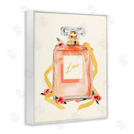 Annie Warren | Love Text over Pink Floral Perfume Bottle