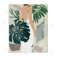 Melissa Wang | Woman Between Shaded Palms Tropical Plants