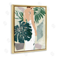 Melissa Wang | Woman Between Shaded Palms Tropical Plants