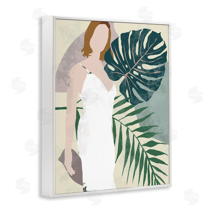 Melissa Wang | Woman with Tropical Palms Shaded Plants