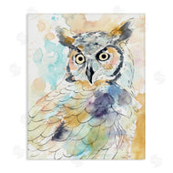 Annie Warren | Majestic Owl Portrait Bird Watercolor Design