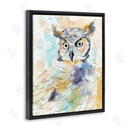 Annie Warren | Majestic Owl Portrait Bird Watercolor Design