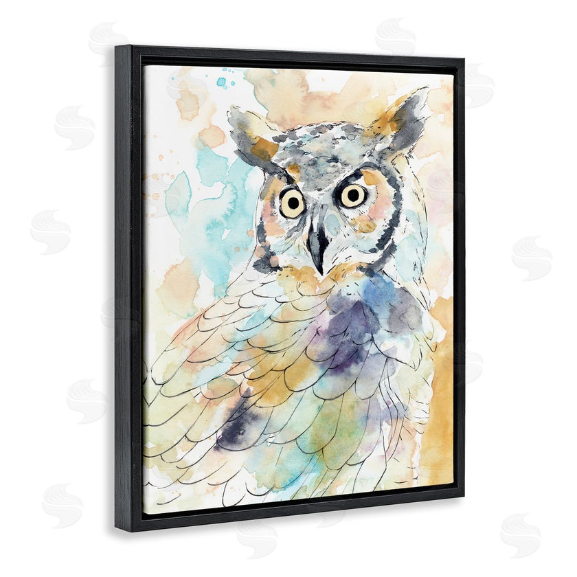 Annie Warren | Majestic Owl Portrait Bird Watercolor Design