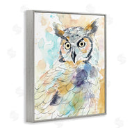 Annie Warren | Majestic Owl Portrait Bird Watercolor Design
