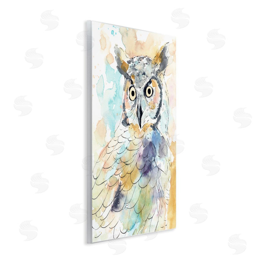 Annie Warren | Majestic Owl Portrait Bird Watercolor Design