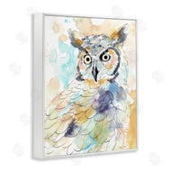Annie Warren | Majestic Owl Portrait Bird Watercolor Design