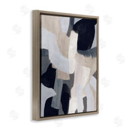 June Erica Vess | Collage of Neutral Tone Abstract Shapes Blue Beige