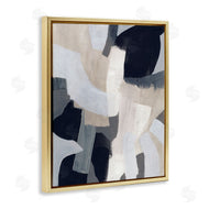 June Erica Vess | Collage of Neutral Tone Abstract Shapes Blue Beige