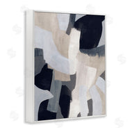 June Erica Vess | Collage of Neutral Tone Abstract Shapes Blue Beige