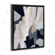 June Erica Vess | Layered Organic Abstract Shapes Blue Beige