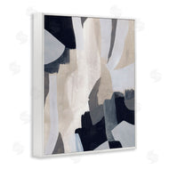 June Erica Vess | Layered Organic Abstract Shapes Blue Beige