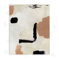Victoria Barnes | Soft Tone Neutral Abstraction Beige Black Design