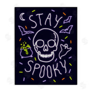 Victoria Barnes | Stay Spooky Quote Halloween Theme Skeleton