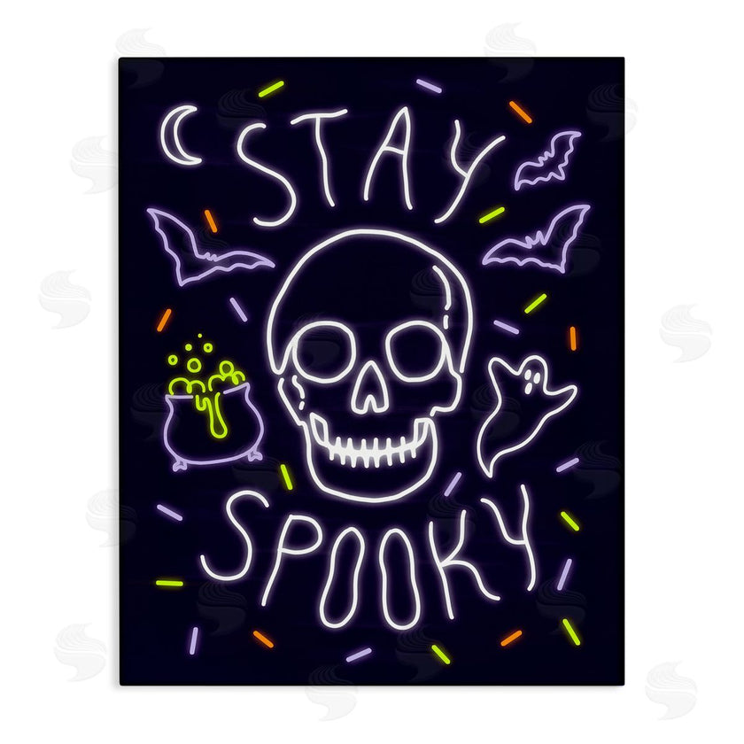 Victoria Barnes | Stay Spooky Quote Halloween Theme Skeleton