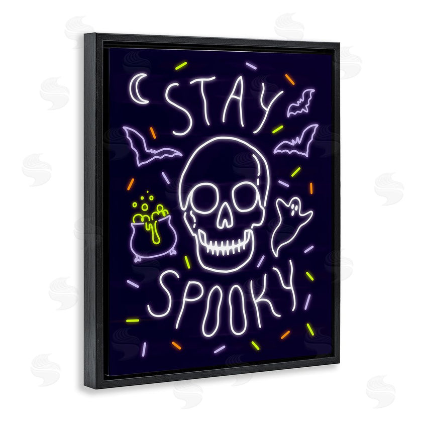 Victoria Barnes | Stay Spooky Quote Halloween Theme Skeleton
