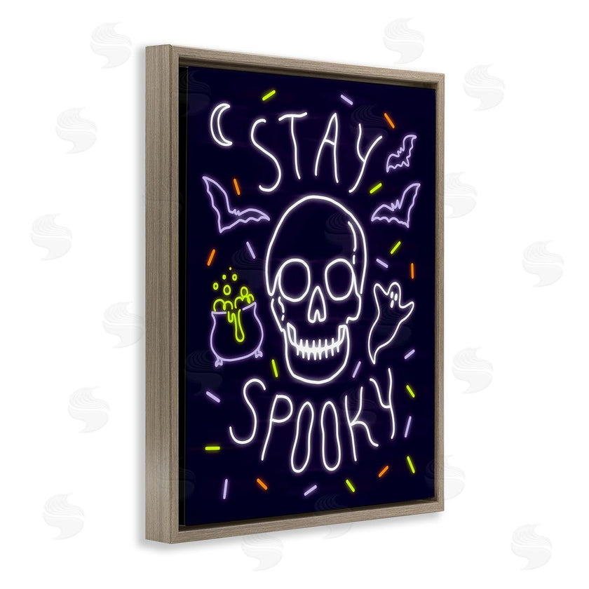 Victoria Barnes | Stay Spooky Quote Halloween Theme Skeleton