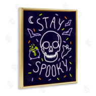 Victoria Barnes | Stay Spooky Quote Halloween Theme Skeleton