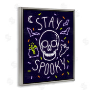 Victoria Barnes | Stay Spooky Quote Halloween Theme Skeleton