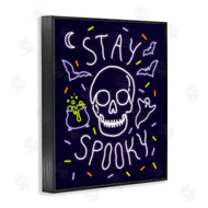 Victoria Barnes | Stay Spooky Quote Halloween Theme Skeleton