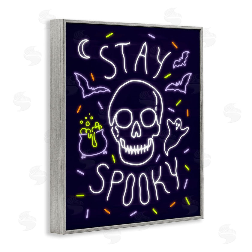 Victoria Barnes | Stay Spooky Quote Halloween Theme Skeleton