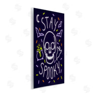 Victoria Barnes | Stay Spooky Quote Halloween Theme Skeleton