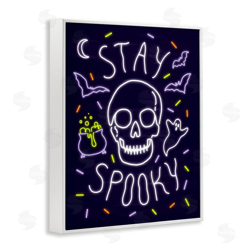 Victoria Barnes | Stay Spooky Quote Halloween Theme Skeleton