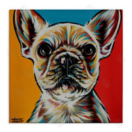 Carolee Vitaletti | Chroma Style Dog Small Puppy Red Yellow Blue Pop