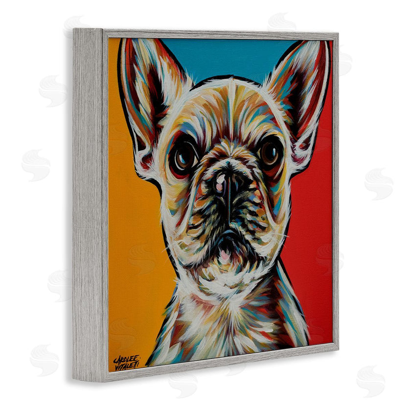 Carolee Vitaletti | Chroma Style Dog Small Puppy Red Yellow Blue Pop